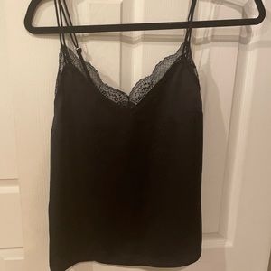 Abercrombie and Fitch women’s black silk tank